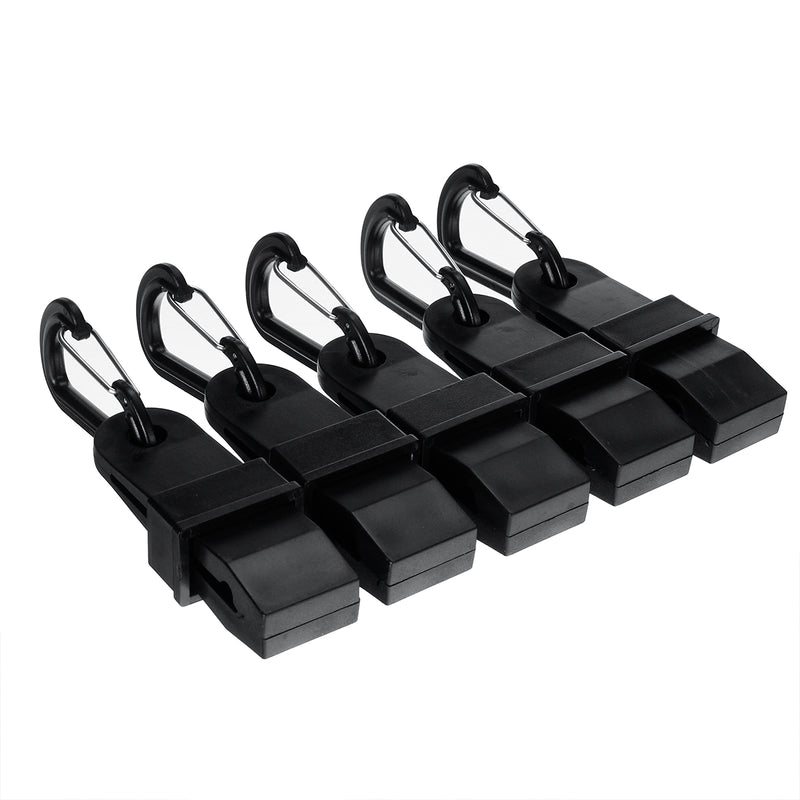 5Pcs Tent Awning Wind Rope Clamp Tightener Portable Outdoor Camping Plastic Clip Tool