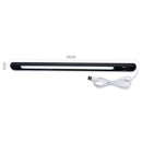 34cm DC5V 6W USB 24LED Rigid Strip Bar Light Magnet Stick-on Desk Table Reading Cabinet Lamp