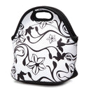 Stretchy Neoprene Insulated Lunch Bag Tote Reusable Bento Container Organizer With Shoulder Girdle