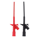 2 Pairs Red+Black DANIU P5004 Professional Insulated Quick Test Hook Clip High Voltage Flexible Testing Probe