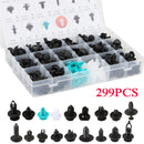 299 Pcs Car Automotive Pushpin Rivet Trim Clip Panel Body Interior Assortment