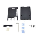Black / Silver CNC Aluminum Alloy Ultra Thin Metal Box Protective Case For Raspberry Pi 4 Model B