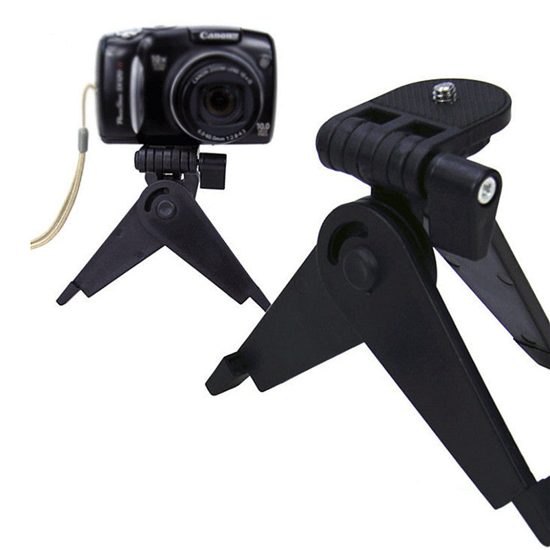 Portable Mini Foldable Tripod Desktop Non-slip Tripod for GoPro Cell Phones Camera