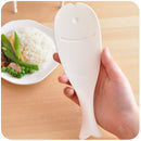 Novelty Vertical Rice Paddle Spoon Cute Fish Shape Spoon Non Stick Useful Kitchen Tools