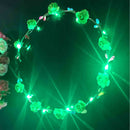LED Flower Wreath Party Holiday Light Garland Headband Wedding Photography Gift