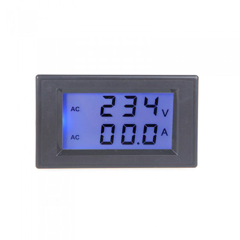 D85-2042A LCD Dual Display Digital Ammeter Voltmeter AC Volt Current Meter