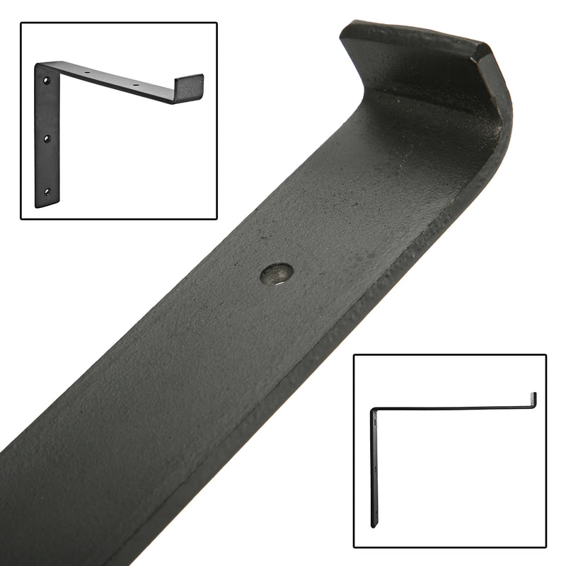 2Pcs Heavy Duty Industrial Metal Shelf Bracket Wall Mounted Holder