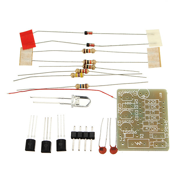 5Pcs 3-12V GSM Mobile Phone Signal Flashlight DIY Kit Electronic Circuit Training Suite