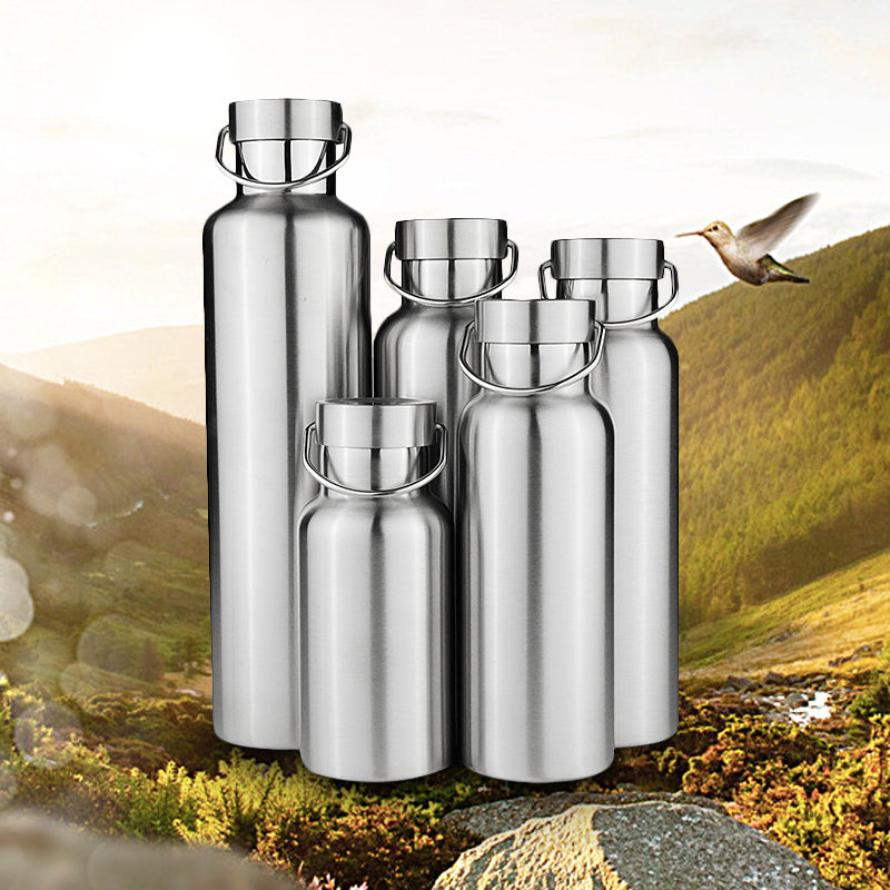 Stainless Steel Thermos Double Wall Vacuum Insulated Water Bottle Stainless Cap