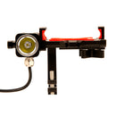 PROMEND Aluminium Alloy Phone Holder With Bike Headlight 4.5-6.4inch Phone Clip Stand For Cycling