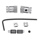 1Set DIY Prusa i3 MK2/MK3 Dual Gears Steel Pulley Kit For 3D Printer Gears Extrusion Wheel Part