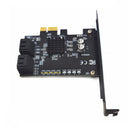 ITHOO PCE4SAT-M02 SATA3.0 to PCI-E Expansion Card with 4 Ports 6Gbps IPFS Hard Disk Adapter for Desktop Computer