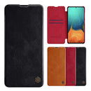 NILLKIN Flip Bumper Shockproof Card Slot Holder Full Cover PU Leather Vintage Protective Case for Samsung Galaxy A71 2019