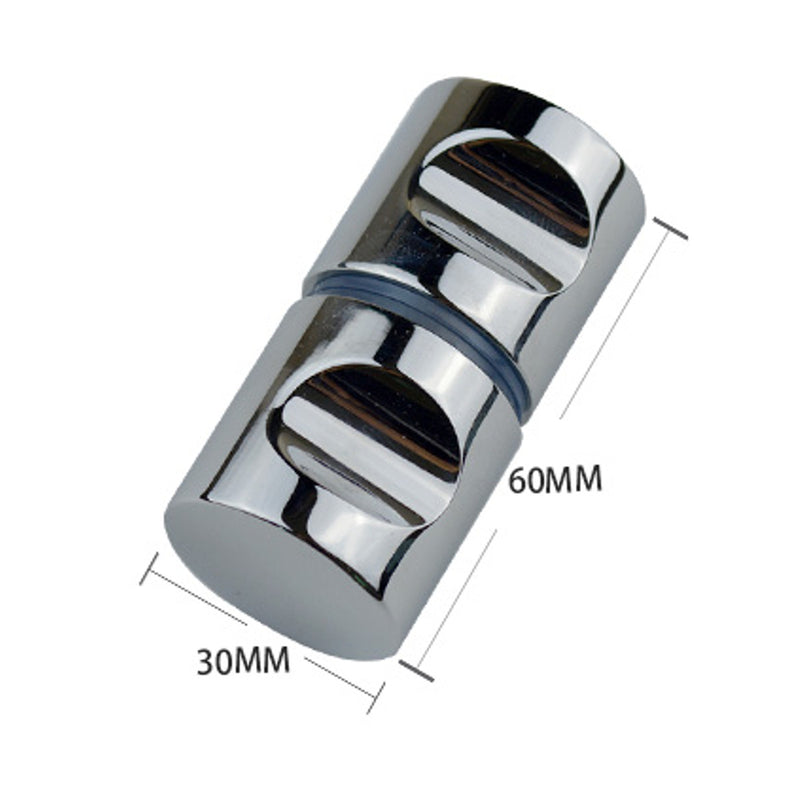 30mm  Glass Door Handle Knob Aluminium Chrome Plated
