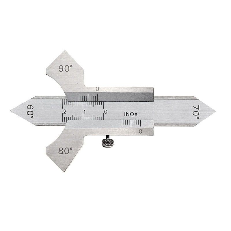 Machifit Welding Gauge Weld Inspection Gage Weld Seam Bead/Fillet/Crown Test Ulnar Ruler 60 70 80 90 Degree Angle Measure