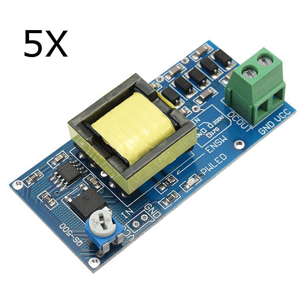 5Pcs 5V-12V Step Up to 300V-1200V DC-DC Boost Converter High Voltage Power Boost Module