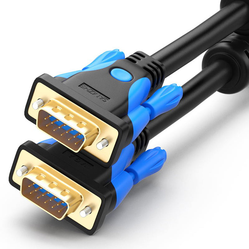 SAMZHE 1080P VGA 3+9 Male to Male Cable Gold-plated Connector VGA Video for Computer Projector Monitor Screen