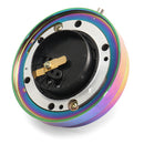 Neo Chrome Universal 1.5 Inch Short Quick Release Steering Wheel Hub Adapter 6 Bolt