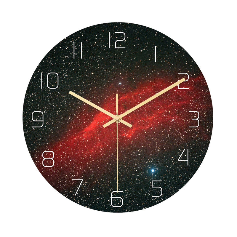 Loskii CC025 Creative Starry Pattern Wall Clock Mute Wall Clock Quartz Wall Clock For Home Office Decorations