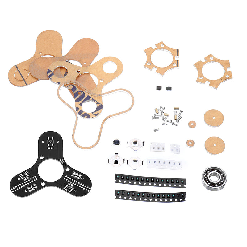 3pcs DIY LED Display Rotation Finger Tip Gyro Kit Electronic Production LED Display Module Kit