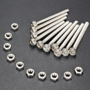 10pcs M3X30mm Stainless Steel Hex Socket Head Screw Bolt And Nut Set