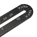 Drillpro Aluminum Multifunction Template Ruler Four Square Feet Folding Ruler With Laser Engraved