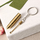 Bullet Pendant Key Chain Alloy Ear Pick Key Ring Gift