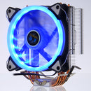 CPU Cooler 4 Heatpipes 5 Colors 120mm LED RGB Cooling Fan for LGA 775/115X//1366 AMD