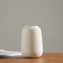 Modern White Vase Ceramic Vase Home Decoration Accessories Dry Flower Minimalist Literary Vase for Flower