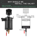 Universal 2-Port Oil Catch Can Tank Reservoir Fuel with Drain Valve Breather Baffled