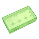 3pcs 18650 x 2 Sot Plastic Battery Case Batteries Cover Spare Carrier Holder Storage Box CR123A 16340 R123A 17670 4x Cell 18350 Container