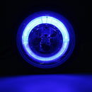 Universal Motorcycle Angel Eye LED Headlight Running Light Hi / Lo Beam