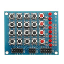 10pcs 8 LED 4x4 Push Button Switch 16 Keys Matrix Independent Keyboard Module For AVR ARM STM32