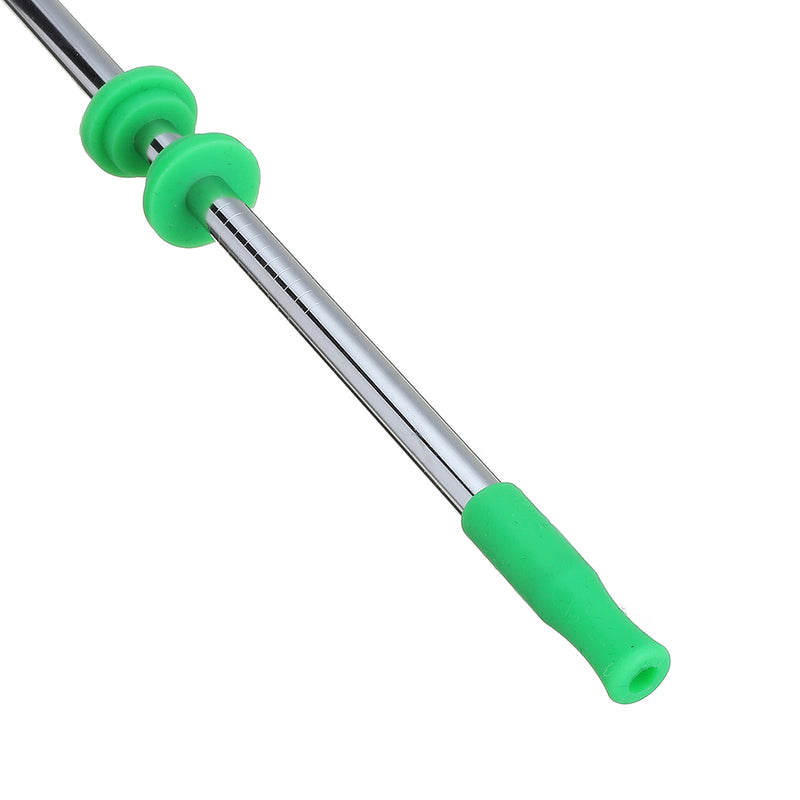 Reusable Drinking Straw Stainless Steel Drink Straws Cleaning Brushes Set with Silicone head