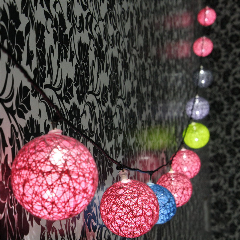 KCASA CSL-8 Gardening 5M 20LED String Light Cotton Shape Holiday Garden Party Wedding Decoration