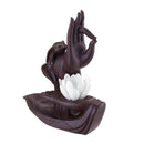 Hand Ceramic Backflow Waterfall Smoke Incense Burner Censer Holder Decor + Cones