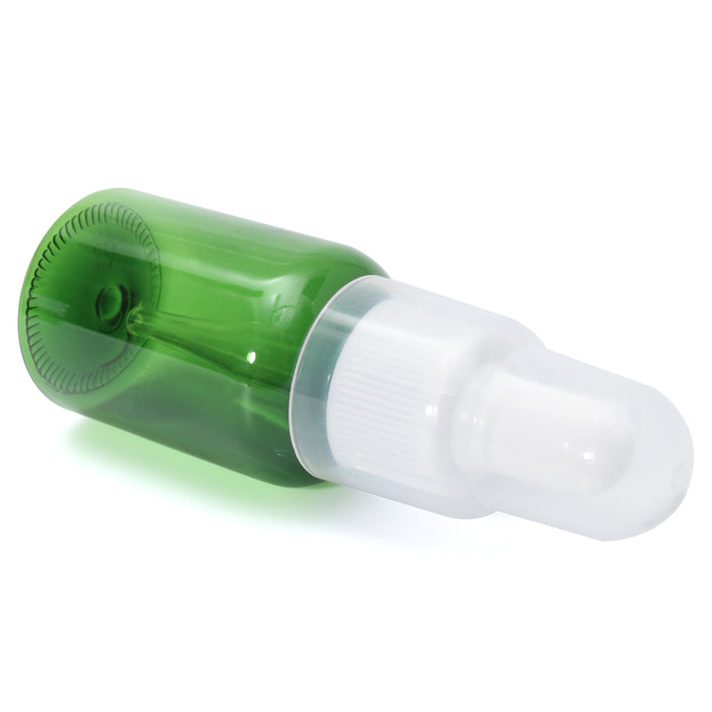 10pcs Empty Green Plastic Refillable Bottles Dropper Essence Essential Oil Liquid Container 35ml
