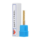 Drillpro 4mm Shank 12-32mm Tungsten Carbide End Mill Titanuim Coated PCB Milling Cutter