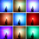 Pair T10 RGB LED Car Wedge Side Marker Lights Flashing Lamps Kit with Remote Controller