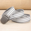 ZANLURE 130cm Fiber Belt Zinc Alloy Buckle Quick Release Tactical Belts