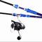 ZANLURE 1.5m/1.8m/2.1m/2.4m High Carbon Telescopic Fishing Rod Set Portable Fishing Pole Set