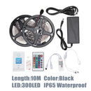 5M 10M IP65 IP20 Color Changeable WiFi Smart LED Strip Light + 24Keys IR Remote Control + Adapter + Controller