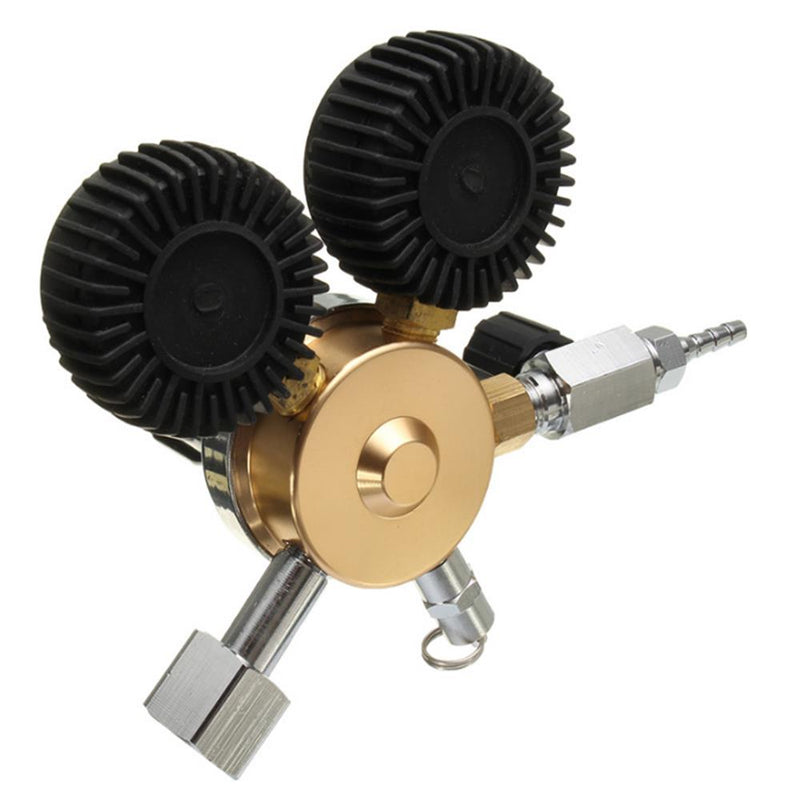 CO2 Regulators Pressure Reducer For Beverage Beer W21.8 Double Gauge Regulator