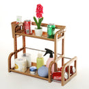 2 Tier Jars Spice Pot Stand Kitchen Holder Chopping Shelf Rack Storage Organizer