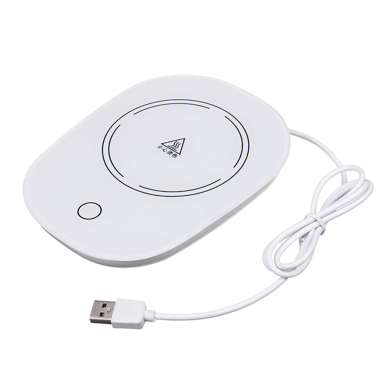 Smart Cup Warmer Heat USB Beverage Mug Mat Office Tea Coffee Heater Pad Timing