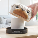 Tissue Box Dispenser Dog Cover Paper Storage Holder Napkin Organizer Home Case