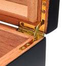 Humidor Box Storage Cedar Wood Wooden Lined Jewelry Box Humidifier Hygrometer