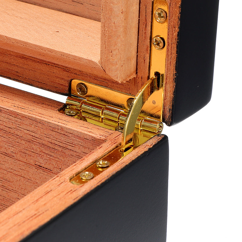 Humidor Box Storage Cedar Wood Wooden Lined Jewelry Box Humidifier Hygrometer