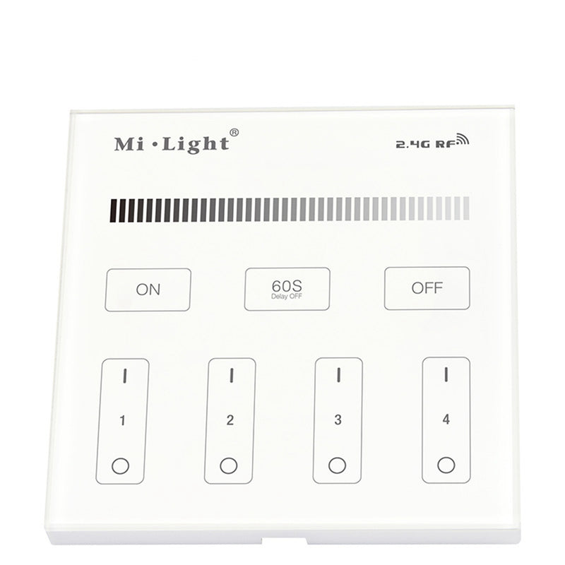 Milight T1 4-Zone Brightness Dimming Smart Panel Remote LED Strip Light Controller AC180V-240V