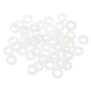 50Pcs M2 M2.5 M3 M4 White Plastic Nylon Washer Plated Spacer for RC Model